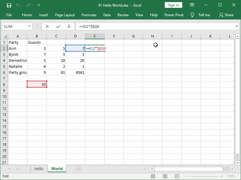 Spreadsheet basics – dailyEXCEL.net