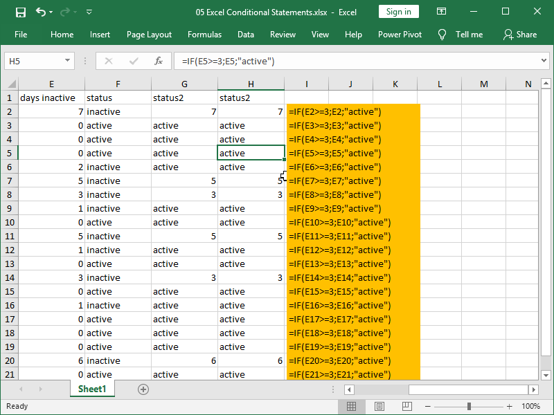 excel if function greater than or equal to