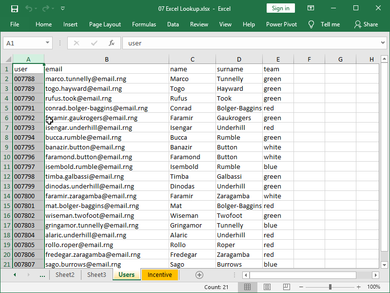 Unique Identifier In Excel