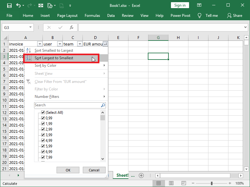 top 10s in Excel_filtering sort largest to smallest