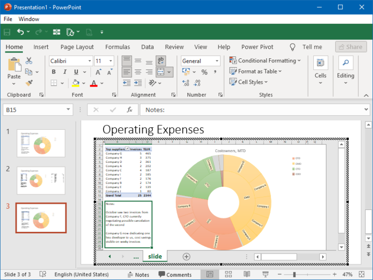 Automated Presentations: Linking Of Excel Data To PowerPoint ...