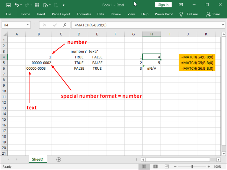 How To Find Matching Numbers In Excel