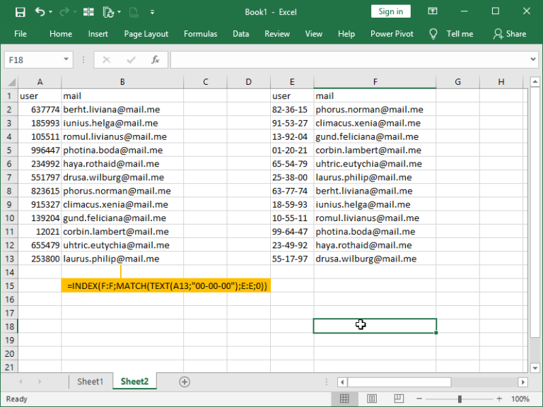 How to MATCH numbers formatted as text in Excel – dailyEXCEL.net