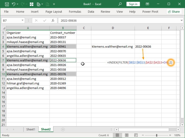 Lookup the 2nd, the 3rd, or the nth value – dailyEXCEL.net